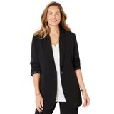 Plus Size Women's Right Fit™ Blazer by Catherines in Black (Size 32 W)