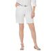 Plus Size Women's Chino Short by Jessica London in White (Size 16 W)