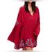 Free People Dresses | Free People Te Amo Embroidered Mini Dress Nwot Size S | Color: Red | Size: S