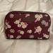 Kate Spade Bags | Kate Spade Cosmetic Bag | Flower Print | Color : Deep Berry | Color: Purple | Size: Medium