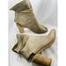 Free People Shoes | Free People Leather Peek Toe & Heel Ankle Boots Booties Gray/Tan Sz 8.5 Distress | Color: Tan | Size: 8.5