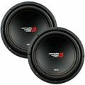 2 Cerwin Vega XED12V2 1000W 12 SVC 4-OHM Car Audio Subwoofer Woofer