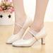 Cathalem Dress Wedges for Women Women s Modern Dance Shoes Indoor Dance Shoes Friendship Dance Square Dance Bridal Shoes Size 12 White 8.5