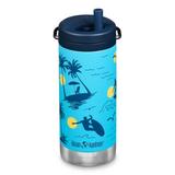 Klean Kanteen 12 fl oz Stainless Steel Insulated Water Bottle Twist Cap Surfer