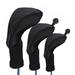 Golf Head Covers - 3Pcs Golf Club Head Covers for Wood & Fairway Driver Headcover Hybrids of No. Tags 3 4 5 6 X with Long Neck Mesh for Extra Club Protection