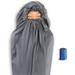 Litume Thermolite All Season Sleeping Bag Liner Add Up to 22F Mummy Sleeping Sack Backpacking Camping Traveling Lightweight Sleep Sack with Drawstring Hood (E626 US)