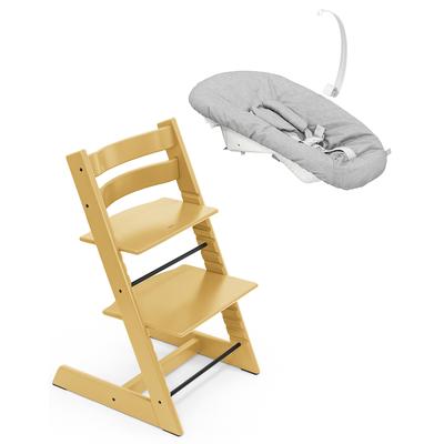 Tripp Trapp Chair + Newborn Set Bundle - Sunflower Yellow