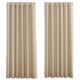 PONY DANCE Bedroom Curtains for Large Windows, Thermal Curtain, Cold Protection, Set of 2, W 78" x L 96", Blackout Curtains, Living Room, Biscotti Beige, 78 x 96 Inch Drop