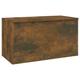 vidaXL Storage Chest Home Living Room Storage Trunk Container Organiser Box Coffee Couch Table Furniture Smoked Oak Engineered Wood