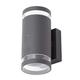 LITECRAFT Helo Outdoor 2 Light Wall Light with Photocell in Anthracite