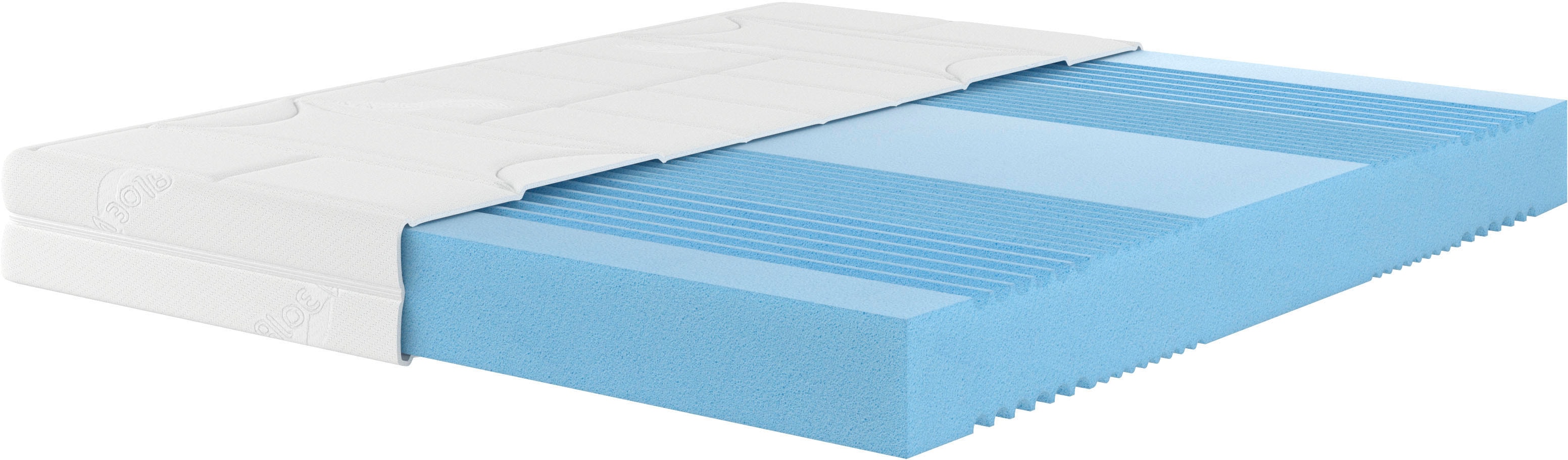 Kaltschaummatratze MALIE "7 Zonen Matratze XXL 90x200 cm, 140x200 cm & weitere Größen" Gr. 3, weiß, B:80cm H:20cm L:200cm, Bezug: 63% Polyester, 37% Baumwolle, Matratzen, Matratze H2, H3, H4, H5