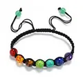 Bracelet de Yoga Lotus coloré 7 Chakra pour femmes élégant à la mode perles de guérison