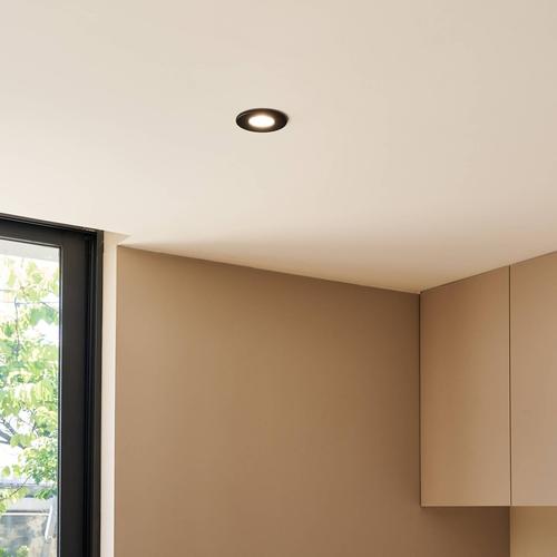 Arcchio Elmon LED-Einbauleuchte, IP65, schwarz