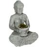 Atmosphera - Statua di buddha seduto in cemento h40cm - statua di buddha seduto in cemento, colore
