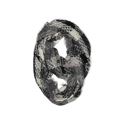 Laon Fashion Scarf: Gray Accessories