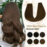 Tape in Human Hair Extensions 18 inches 20pcs/pack Silky Straight Remy Tape in Hair Extensions