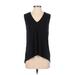 Nine West Sleeveless Top Black V Neck Tops - Women's Size Small