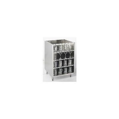 Krowne KR-G18 Backbar Glass Storage Cabinet with 3-Shelves, 18-L x 24-in D