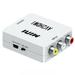 RCA to HDMI Converter 1080P AV to HDMI RCA Composite CVBS Video Audio Converter Adapter Supporting PAL/NTSC for Xbox/PS2/Wii/SNES/N64/VHS/VCR/DVD