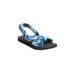 Wide Width Women's The Taylor Sandal By Comfortview by Comfortview in Multi Underwater (Size 7 W)