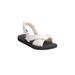 Wide Width Women's The Taylor Sandal By Comfortview by Comfortview in White (Size 8 W)