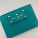 Kate Spade Bags | Brand New Kate Spade Slim Card Holder Turquoise Blue. | Color: Blue/Green | Size: Os