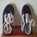 Vans Shoes | Navy Suede Vans | Color: Blue | Size: 5.5