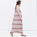 Madewell Dresses | Madewell Beach Maxi Dress Small Nwt Red Sicily Tribal Cotton Summer New | Color: Cream/Red | Size: S