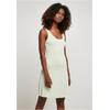 Shirtkleid URBAN CLASSICS "Urban Classics Damen Ladies Modal Short Racer Back Dress", Damen, Gr. M, US-Größen, grün (lightmint), 77% Modal, 23% Polyester, unifarben, klassisch, normal, Rundhals, ohne Ärmel, Kleider