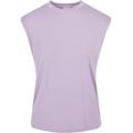 T-Shirt URBAN CLASSICS "Damen Ladies Modal Padded Shoulder Tank" Gr. 3XL, lila (lilac) Herren Shirts Oversize