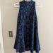 Free People Dresses | Free People Amelia Brocade Sleeveless Drop Waist Dress Size Medium | Color: Black/Purple | Size: M