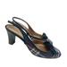 J. Crew Shoes | J Crew Wool Multicolored Slingback Round Toe Heel Shoes, Size 8.5 | Color: Black/Blue | Size: 8.5