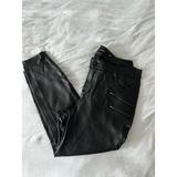 Torrid Pants & Jumpsuits | Euc Black Coated Ponte Multi Zip Skinny Ankle Pant 16r | Color: Black/Silver | Size: 16