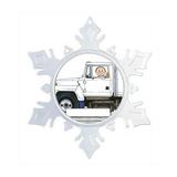 The Holiday Aisle® Personalized Friendly Folks Cartoon Snowflake Truck Driver, Local Delivery Christmas Holiday Shaped Ornament Plastic | Wayfair