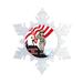 The Holiday Aisle® Personalized NTT Cartoon Snowflake Army, US Army Soldier Christmas Holiday Shaped Ornament Plastic in Brown/Red | Wayfair