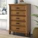 Canora Grey Ranbir 5 Drawer Chest Wood in Brown | 52.3 H x 35.9 W x 17.5 D in | Wayfair 9B3E1D3F1940439599FE48A860327623