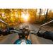 Millwood Pines Motorcycle Driver Riding in Forest - Wrapped Canvas Photograph Canvas | 8 H x 12 W x 1.25 D in | Wayfair