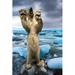 Highland Dunes Polar Bear - Wrapped Canvas Photograph Canvas | 18 H x 12 W x 1.25 D in | Wayfair 88512557A4924C0A81C1FC5F630037DE