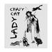 The Holiday Aisle® Crazy Cat Lady Witch Halloween SWEDISH DISH CLOTHS Kitchen ( Set Of 2) Cotton Blend in Gray | 8 H x 8 W in | Wayfair