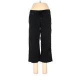 Lee Khaki Pant Flared Leg Cropped: Black Print Bottoms - Women's Size 11