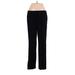 Ann Taylor Dress Pants - High Rise Straight Leg Boyfriend: Black Bottoms - Women's Size 6 Petite