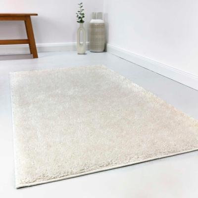 Hochflor-Teppich ESPRIT "Swagger Shag ESP-8866", weiß (weiß,creme), B:200cm H:30mm L:290cm, Polypropylen, Teppiche, Wohnzimmer, Schlafzimmer, uni, waschbar, Antirutsch, gekettelt Image