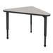 Marco Apex Series Adjustable Height Triangular Collaborative Desk Metal | 30 H x 40 W x 23 D in | Wayfair 38-2272-77-BBK