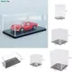 Boîte de présentation en acrylique transparent couverture rigide modèle de voiture figurine
