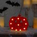 8.5" LED Lighted Orange Jack-O-Lantern Halloween Marquee Sign