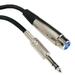 Cable Central LLC 25Ft XLR 3P Female to 1/4 TRS (Balanced Audio) Microphone Cable - 25 Feet