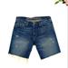 American Eagle Outfitters Shorts | American Eagle Men's Distressed Dark Wash Denim Raw Frayed Edge Jean Shorts 33 | Color: Blue | Size: 33