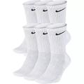 Nike Underwear & Socks | Men's Nike 6-Pack Everyday Cushioned Crew Training Socks Size 8-12 Brand New | Color: White | Size: Os
