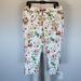 Disney Pants & Jumpsuits | Disney Alice Through The Looking Glass Colleen Atwood Floral Pants-8 | Color: Green/White | Size: 8