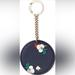 Kate Spade Accessories | Kate Spade New York Key Chain Fob Purse Charm Leather | Color: Blue | Size: Os